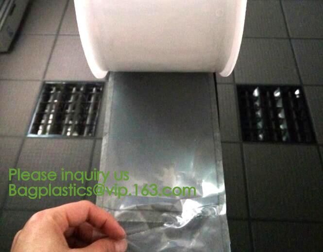 clear LLDPE easy tearing line pre-opened in roll bag,Factory custom LLDPE plastic autobag Preopened polybag on a Roll