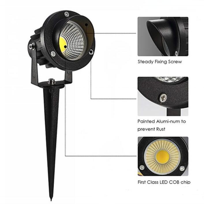 Yard Landscape Solar Powered LED Lights Spotlight Outdoor 9W 220V 100lm / w