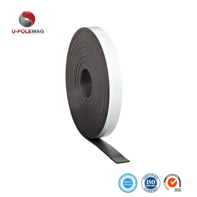 0.1mm Adhesive Thickness Isotropic Flexible Rubber Magnetic Squares with Adhesive