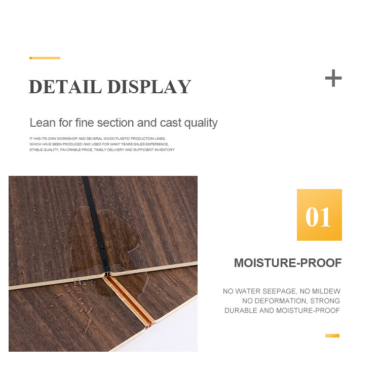 Carbon Crystal Bamboo Charcoal Wood Veneer Wood Grain Wall Panels Mould Proof