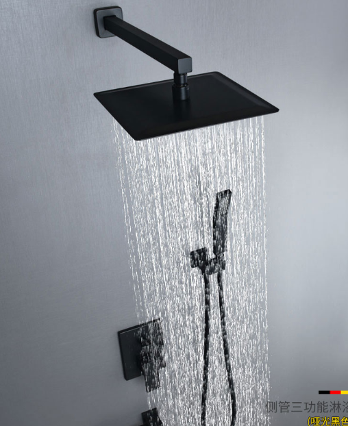 Brushed Gold Black Silver Embedded OEM Concealed Basin Mixer