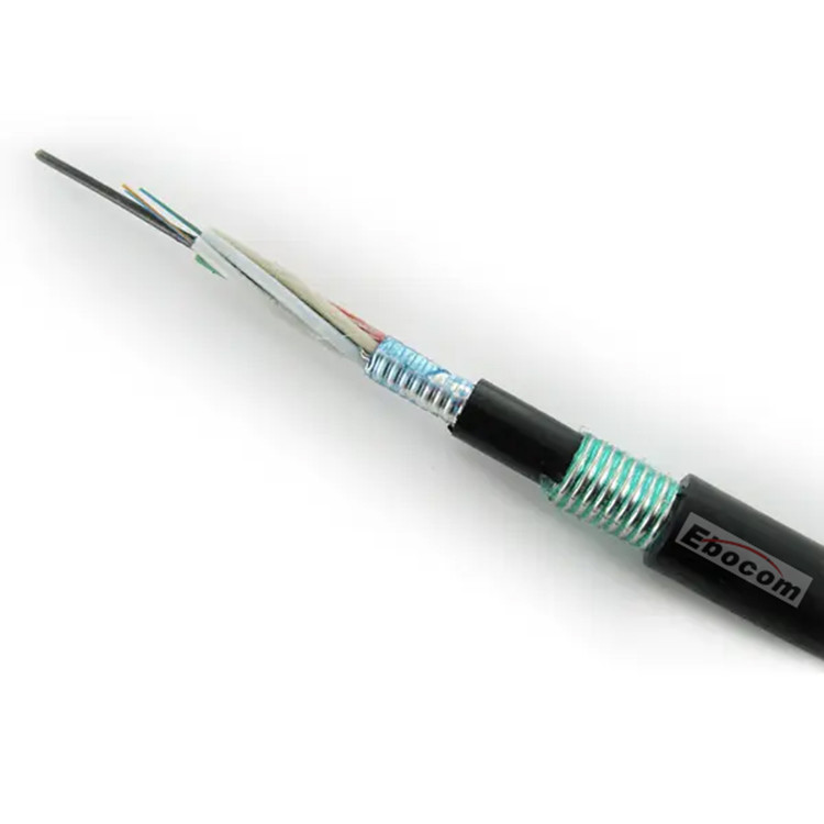 Strong tensile GYTA Duct Stranded Optical Cable 12 core wiring system for data center
