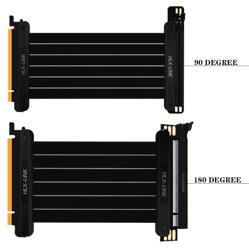 3.0PCIE Extension cable Computer Graphics card Extension cord 25cm 30cm 35cm 40cm 50cm 180 degree