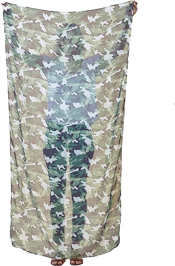 Camouflage Scarves, Sniper Veil Camo Mesh Material Hunting Shemagh Scarf Balaclava Head Neck Cover
