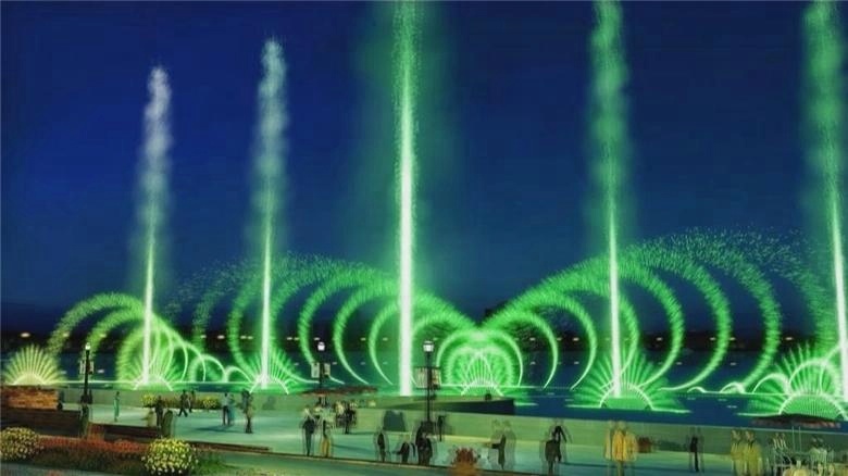 3D Swing Spray Digital Nozzle Big Lake Water Fountain Technical Support