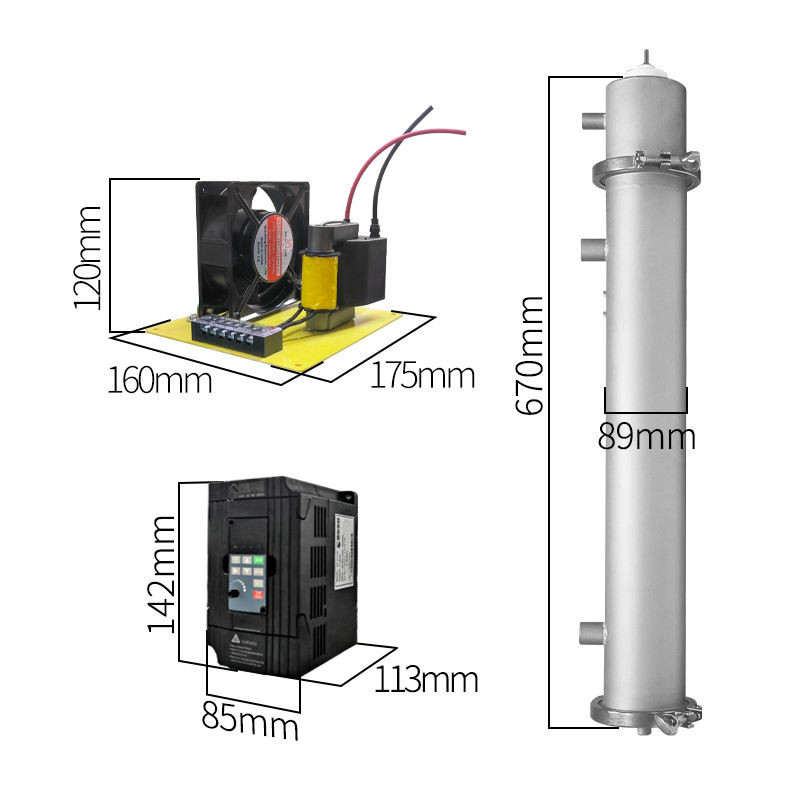 80g/H Adjustable Ozone Machine Quartz Tube Ozone Generator For Bottled Drinking Water