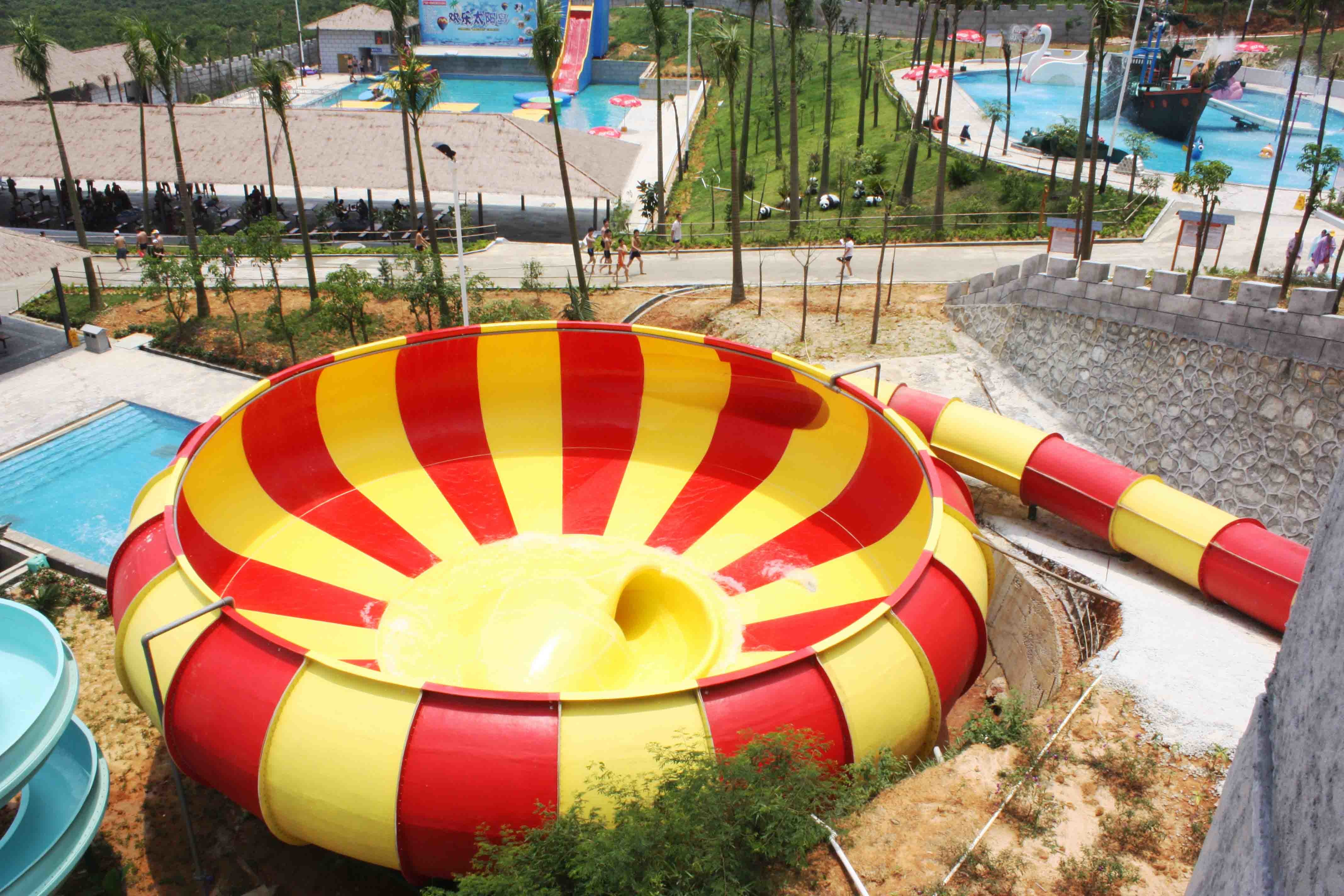 Aqua Park Equipment Space Bowl Water Slide With High Capacity 720 Riders / h