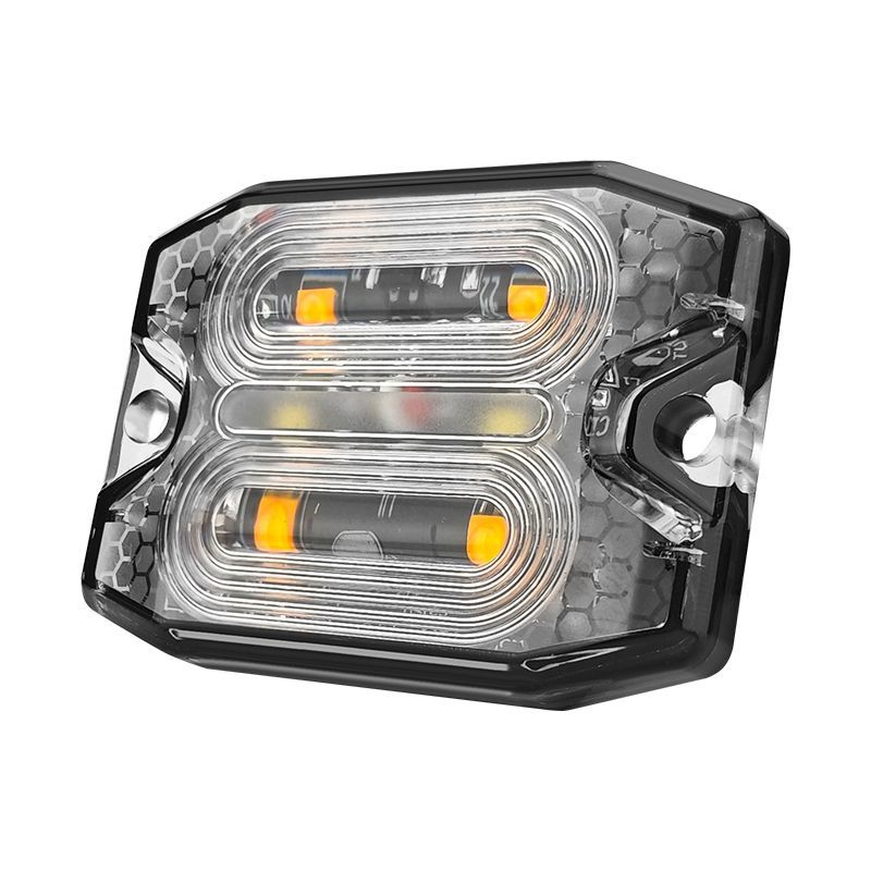 Strobe Light Vehicle Side Marker Surface Mount with Daytime Running Light
