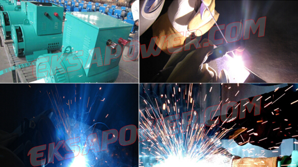 MAX 500A DEUTZ welder generating set,dual used for domestic power welder in silent type option colour designed