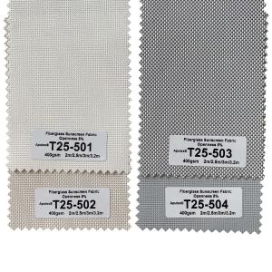Buy cheap Waterproof 400g/M2 Outdoor Blind Fiberglass Sunscreen Fabric 2m 2.5m 3m product