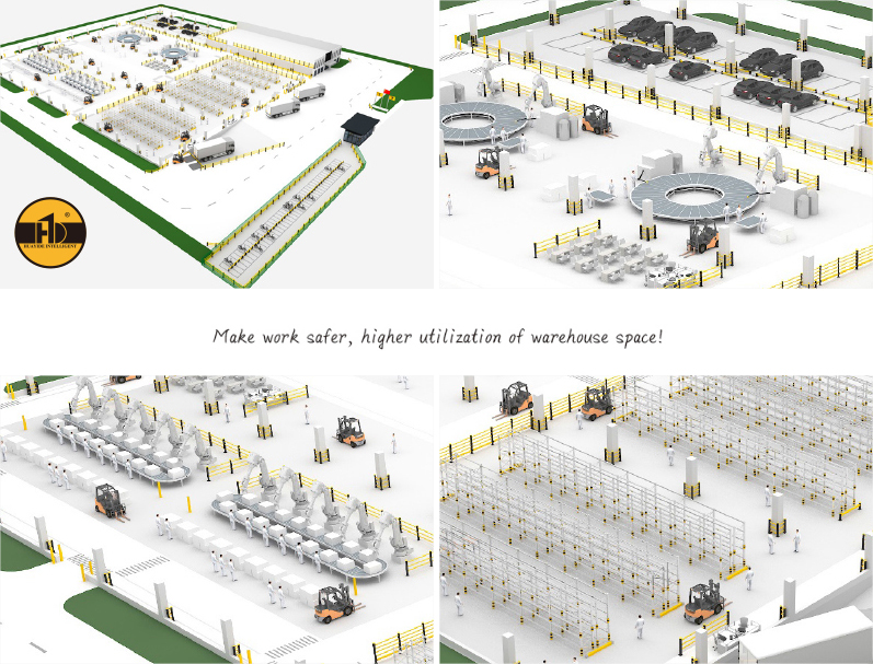  Safety Barrier Warehouse flexible anti-collision system   FS-2023A
