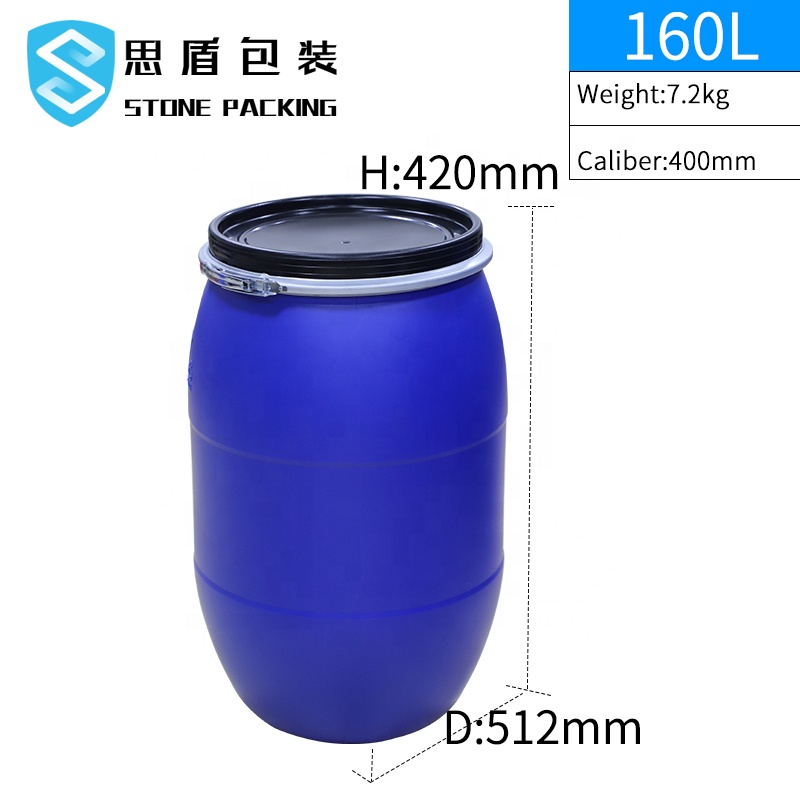Dia 222mm PP White 5l Chemical Round Plastic Containers 360g