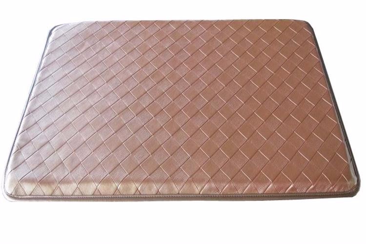 Plaid surface PU with NBR anti-fatigue kitchen feet mat