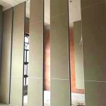 High Space Acoustic Operable Partitions , Soundproof Retractable Wall
