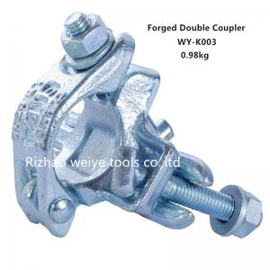 Buy cheap Q235 Double Forged Coupler For Connecting 2 Tubes / Pipe Clamps UK Type EN74 product