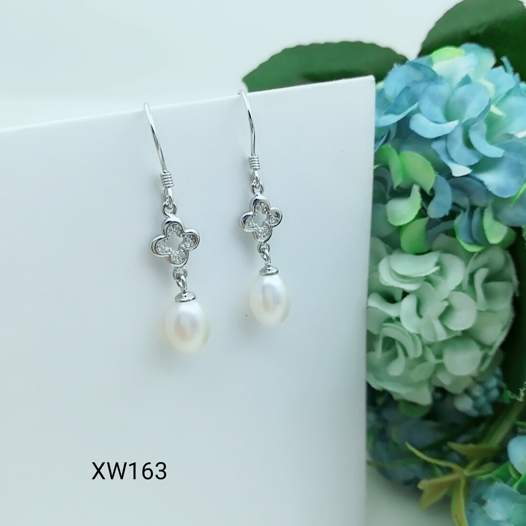 2018 New latest design of pearl earrings fashion pearl earrings silver tassel earrings WD119