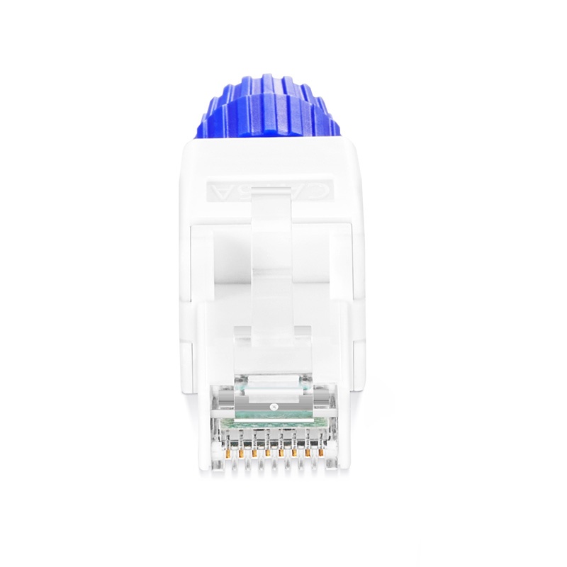 Professional Utp Cat6A Toolless RJ45 Male Connector Keystone Jack by Exact Cables