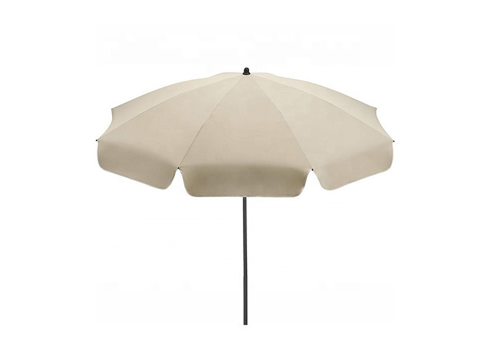 Courtyard Folding Beach Umbrella , Outdoor Parasol Umbrella UV Resistant