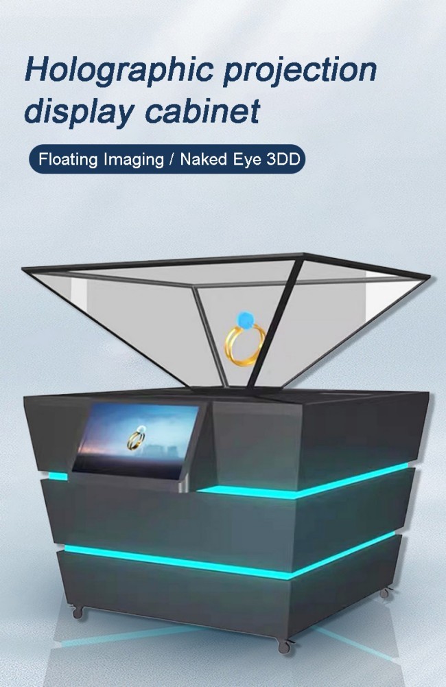 180-Degree Holographic Display Cabinet Manufacturer Museum-Grade Floating Projection Display Cabinet