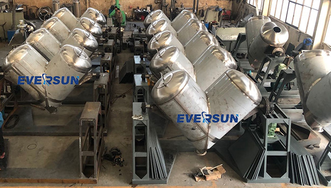 Customized SUS Carbon Steel 10-5000L V Cone Mixer Blender High Output