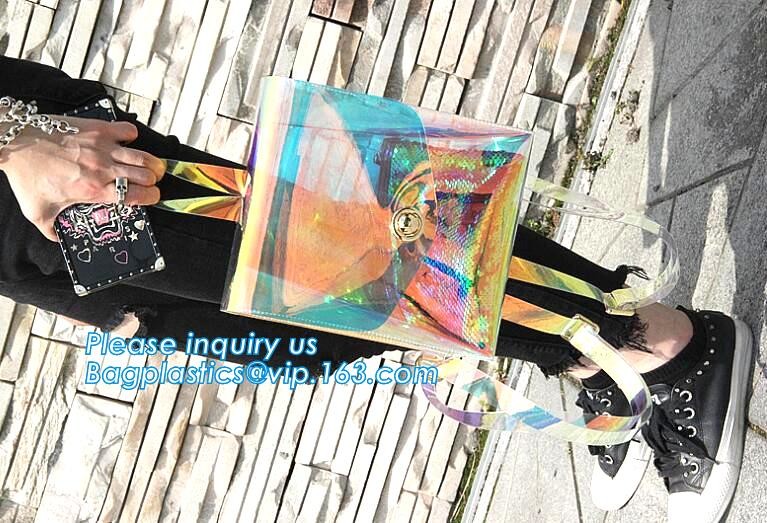 pocket transparent pvc clear backpack wholesale with padded straps, Waterproof Clear School Student Transparent PVC Back