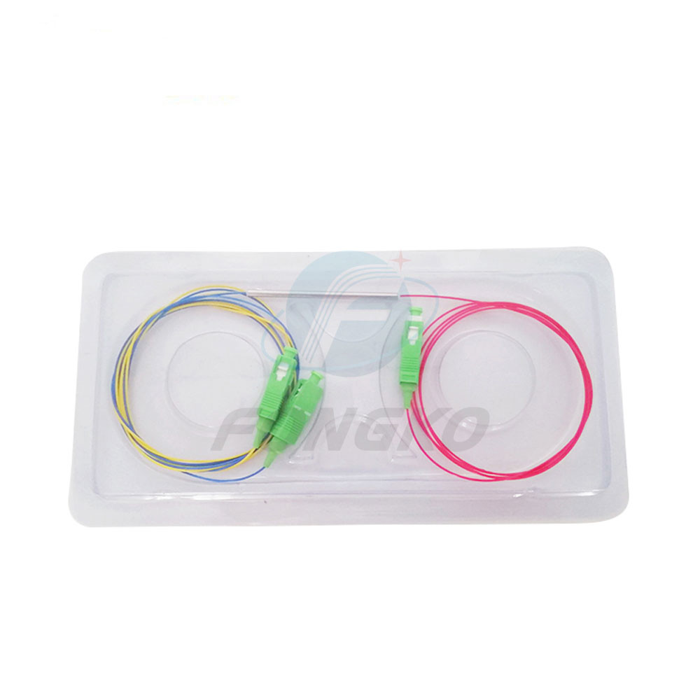 Hot Sale FTTX FTTH 1X2 50/50 20/80 Value FBT Coupler 2Way SC/APC Mini FBT Fiber Optical Splitter 1310nm or 1550nm or 14