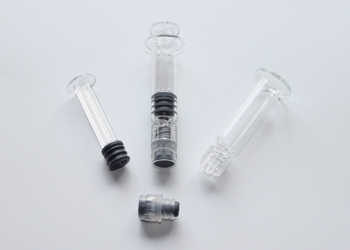 Neutral Glass Prefilled Luer Lock Tip Syringe 1ml Capacity CE Approval