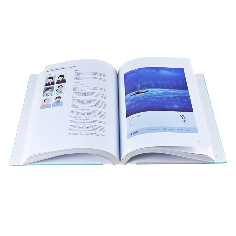 60gsm Paper Hard Bound Book Printing Full Color Glossy Finish
