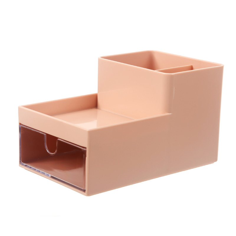 Creative Pen Holder Plastic PS Desktop Storage Box For Students
