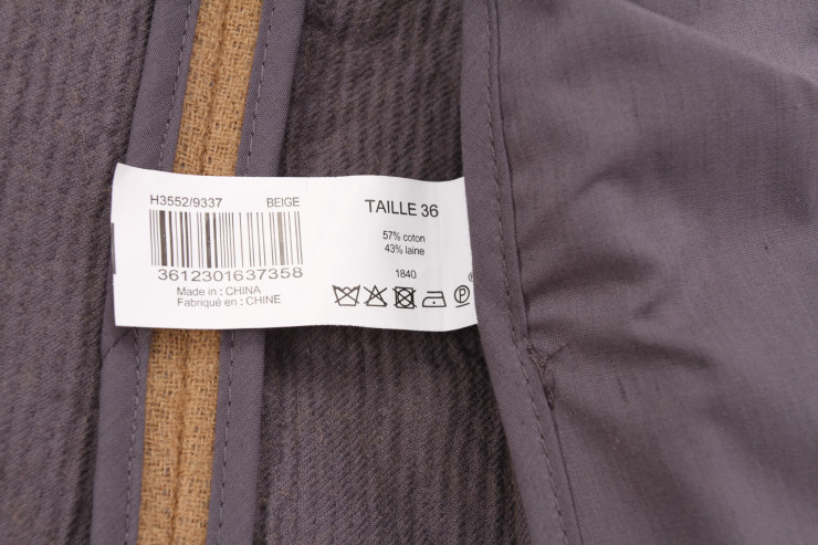 57% Cotton 43% Liene Ladies Casual Khaki Blazer