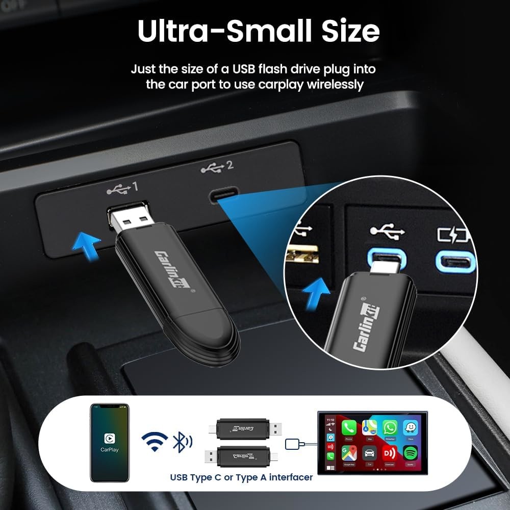 Wired To Wireless Mini SE 5 Ai Smart Box Carplay Adapter Android Auto Wireless Carplay Dongle
