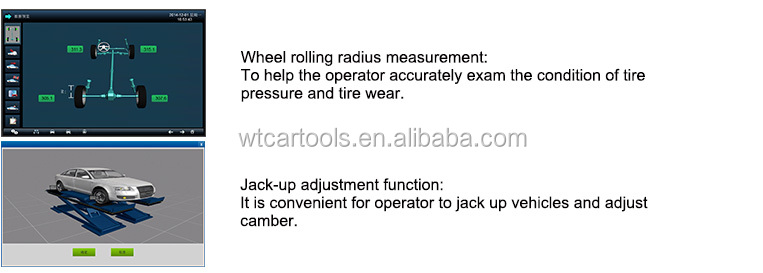 22inch Screen 80kg Tire Alignment Machine With 2pcs 5 Mega Pixels Camera