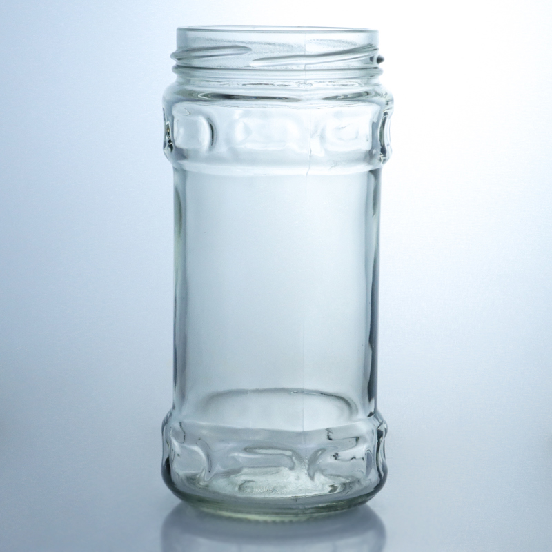 Produced Food Grade Clear Round Glass Honey Jar With Screw Top For Your Unique Needs