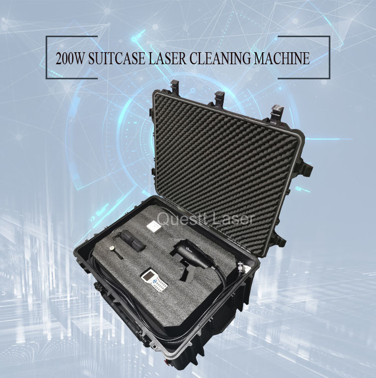 Portable 200W 100W MOPA Laser Rust Removal Machine for Cleaning Metal