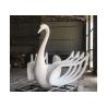 Buy cheap Large Size Beautiful Lifelike Stainless Steel Sculpture White Swan Sculpture from wholesalers