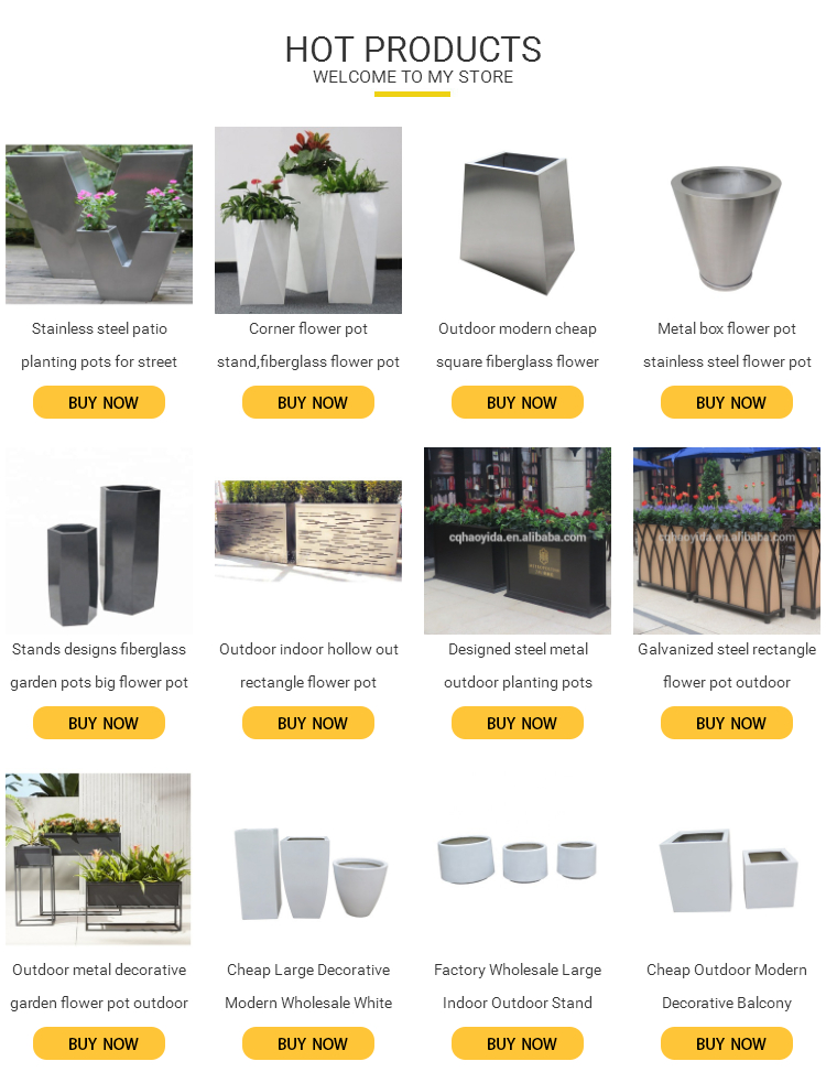 SGS OHSAS18001 Certificate Urban Round Wooden Plant Pots