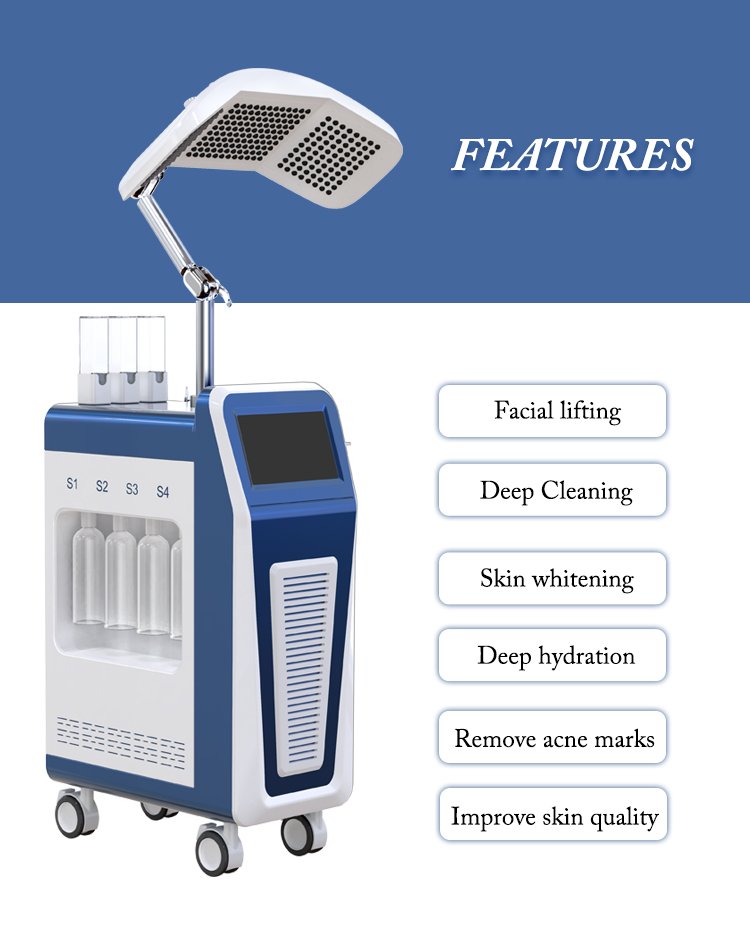 800W 240V Beauty Therapy Machine 9 In 1 Micro Dermabrasion Facial Deep Cleaning