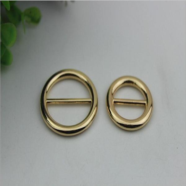 Bag hardware accessories manufacturer 25 mm / 20 mm gold metal adjustable buckle