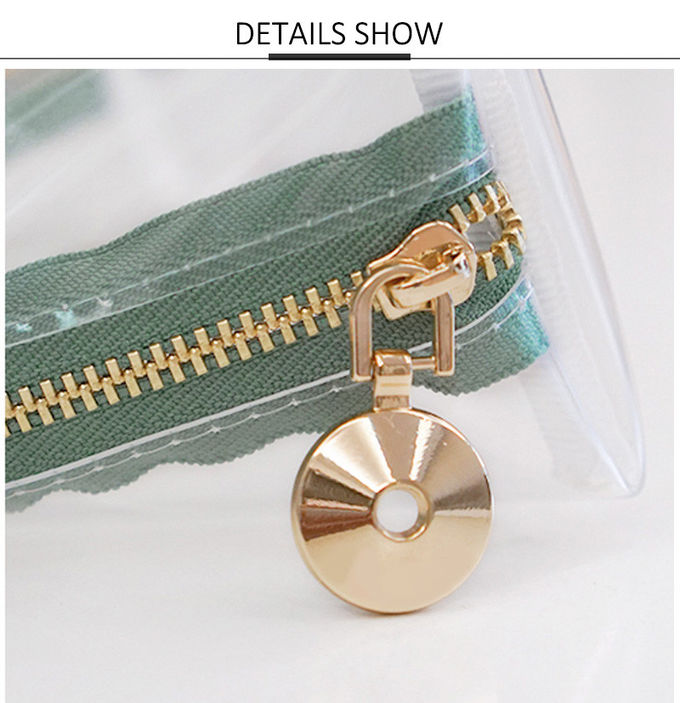 Wholesale Factory Direct Sell Blank Transparent Waterproof Zipper Makeup Bag