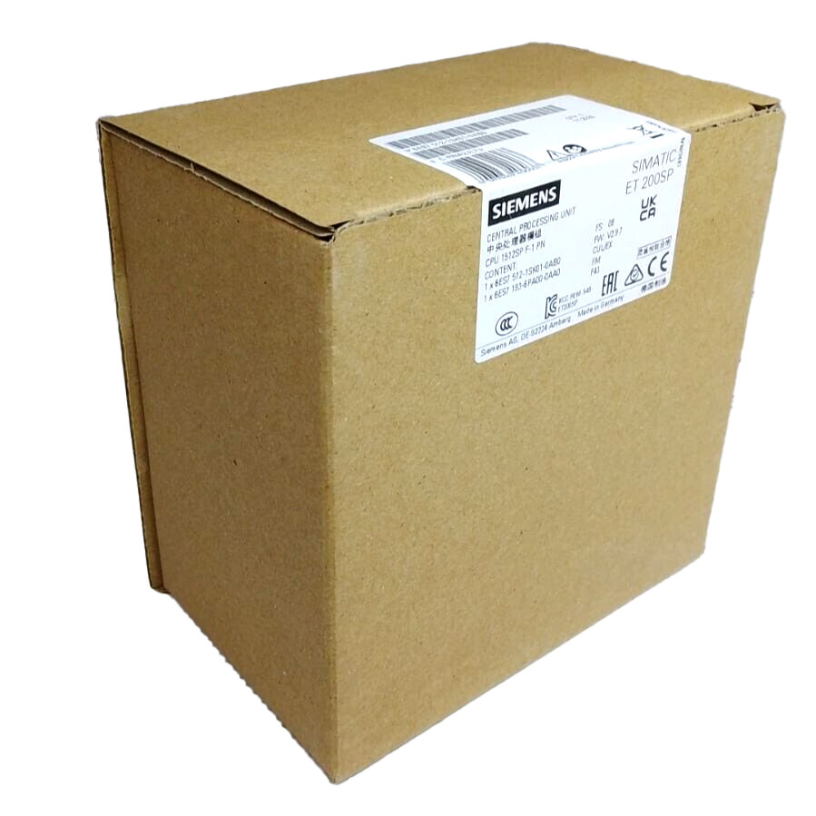 SIEMENS PLC SIMATIC S7-1500 CPU CPU 1512SP F-1 PN 6ES7512-1SK01-0AB0 CENTRAL PROCESSING UNIT WITH