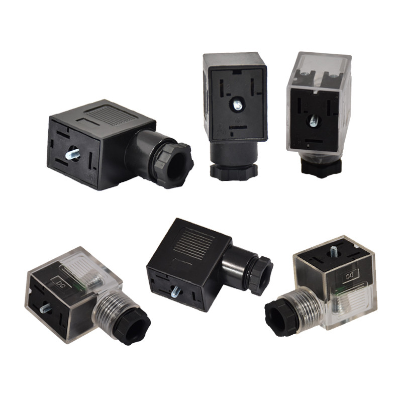 3 Pin 4 Pin Solenoid Valve Connector A B D Code Male Female Electrical Plug