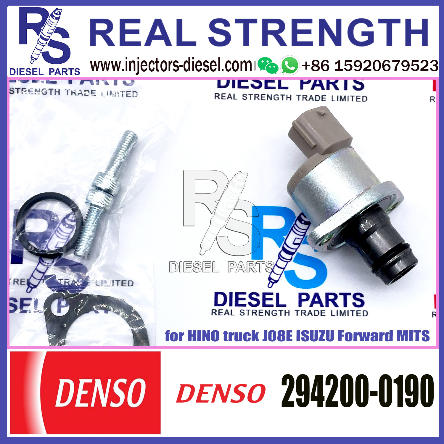 DENSO Suction Control Valve 294200-0190 Applicable to HINO truck J08E ISUZU Forward MITS