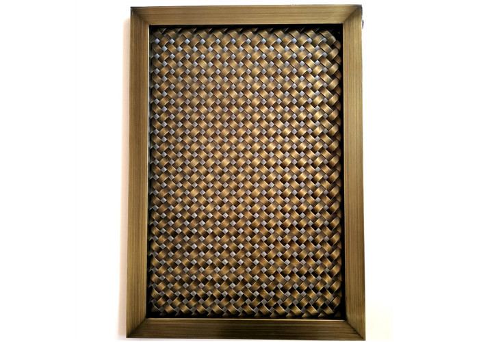 Frame Design Architectural Wire Mesh With Antique Copper Plated Finshed