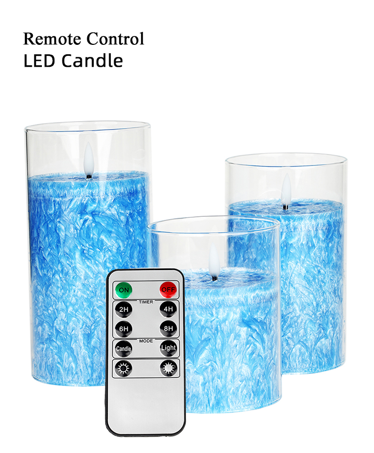 Dinners Solar Powered Electronic Candles With Artificial LED Glowing Flames
