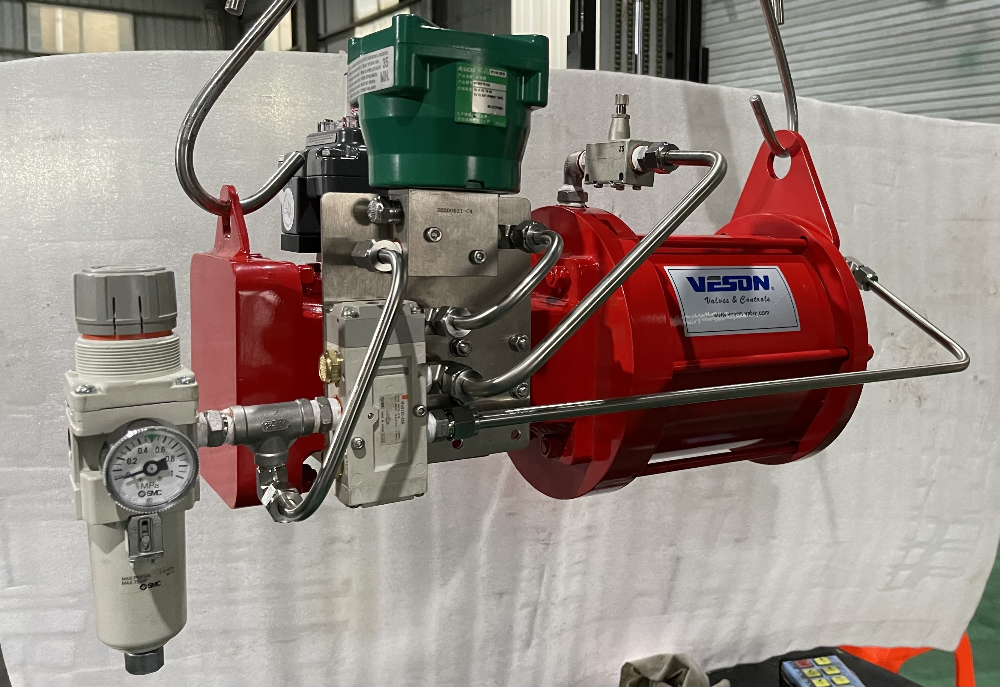 Cast Iron Double Acting Scotch Yoke Pneumatic Actuator Rotary For Valves