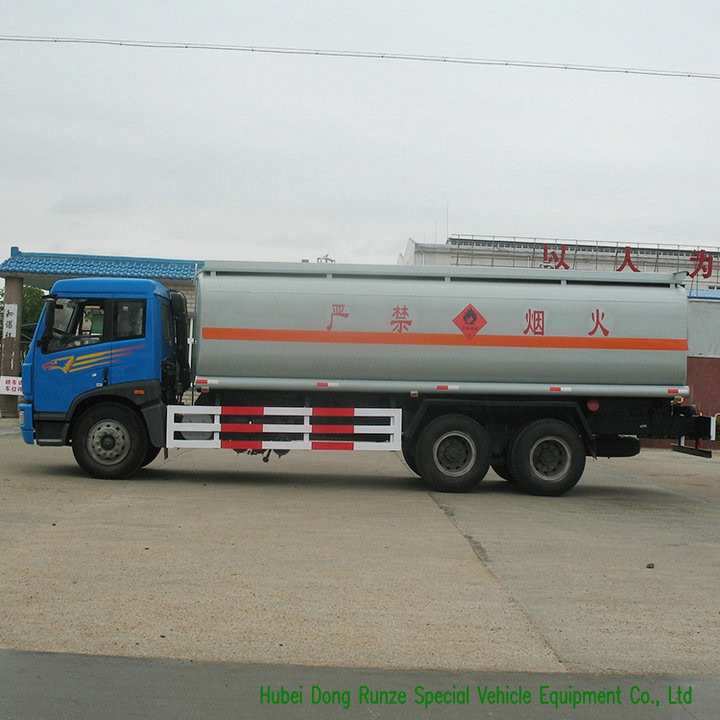 FAW 6x4 Diesel Oil Tanker Truck For Transportation With PTO Fuel Pump 19CBM