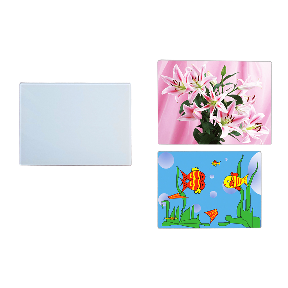 Cutting Board for Kitchen Tempered Glass Square Sublimation Cheese Blank Rectangle