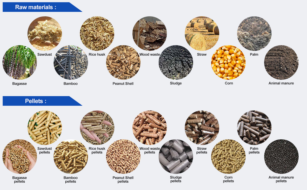 132KW 2T/h automatically lubrication hard wood biomass energy wood pellet press machine