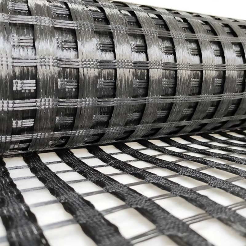 80-80 PET Geogrid For Roadbed Solidification And Onsite Training