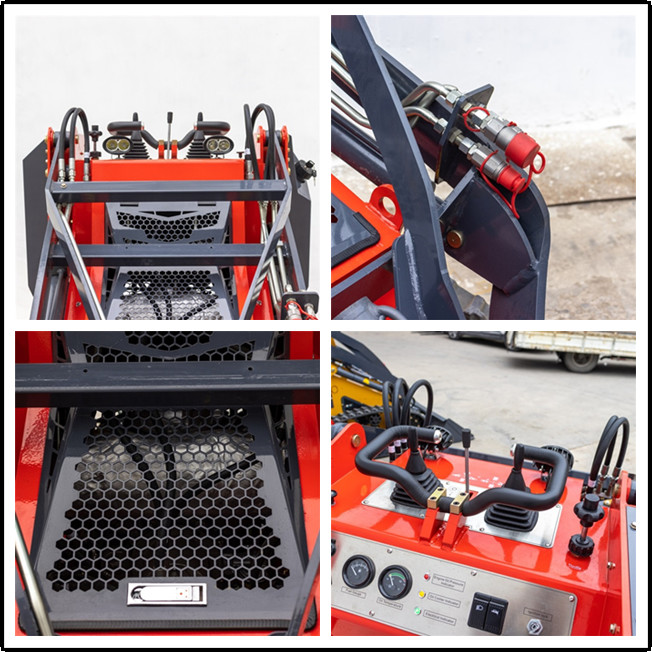 Hts450 18.2kw Power Mini Skid Steer Loader Crawler
